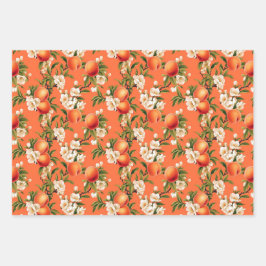 桃かわいらしの毛羽をテーマにしたプレゼント ラッピングペーパーシート