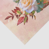 桃かわいらしバラ秋フローラ 薄葉紙 (詳細)