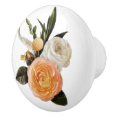 桃かわいらしフローラブーケ セラミックノブ (右)