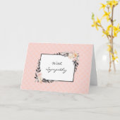 桃かわいらしフローラ共感表 カード (黄色い花)