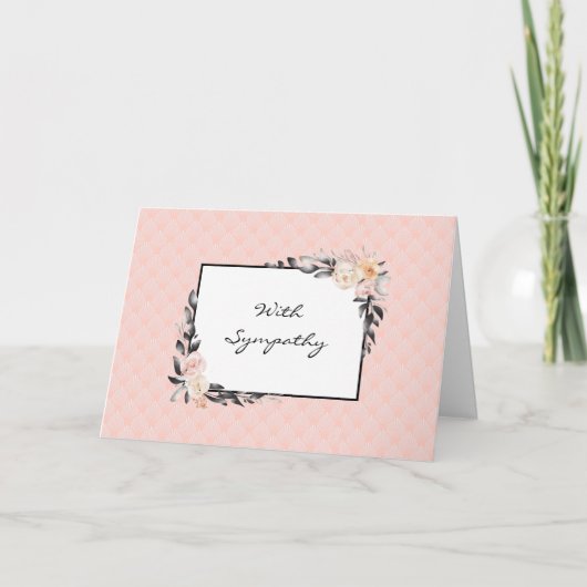 桃かわいらしフローラ共感表 カード (正面)