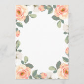 桃かわいらしフローラ | ウェディング メニュー (裏面)