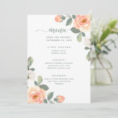 桃かわいらしフローラ | ウェディング メニュー (スタンド正面)