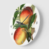 桃かわいらし属 ラージ壁時計 (傾斜)