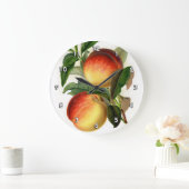 桃かわいらし属 ラージ壁時計 (ホーム)