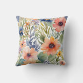 桃かわいらし花 クッション (裏面)