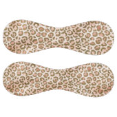 桃かわいらし茶色ヒョウ柄 ソフトボール (パネル)