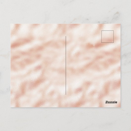 桃かわいらし褐色ヒョウ柄が勇敢 ポストカード (裏面)