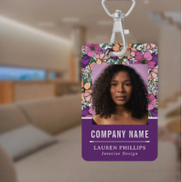 桃かわいらし・紫花文事業 バッジ