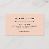 桃かわいらし・紫花文事業 名刺 (裏面)