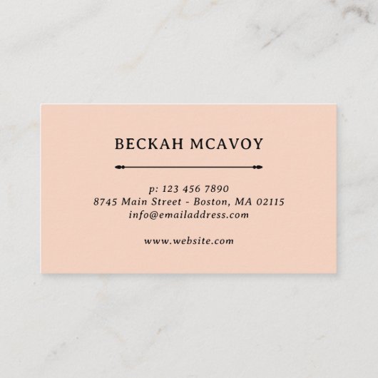 桃かわいらし・紫花文事業 名刺 (裏面)