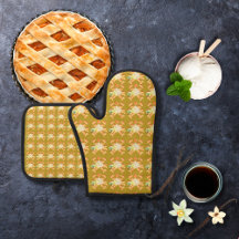 桃とアイスクリーム金ゴールド