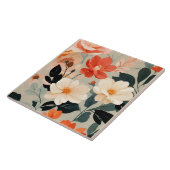 桃とクリームのフローラ タイル (側面)