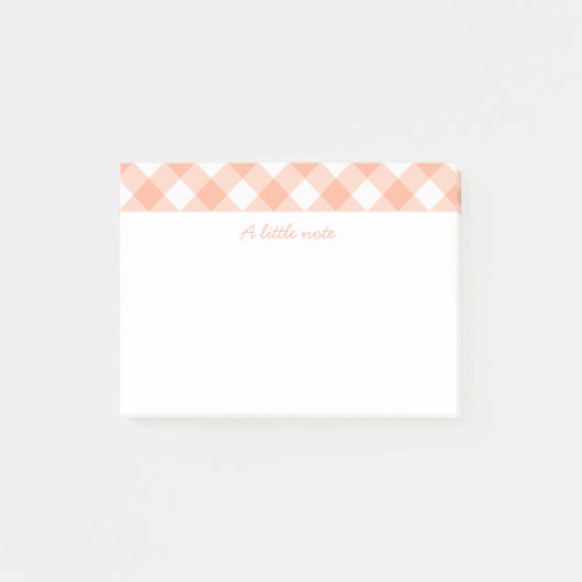 桃とクリームのポストイットノート ポストイット (正面)