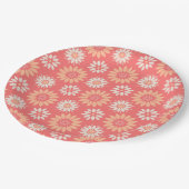 桃とクリームフローラ ペーパープレート (アングル)