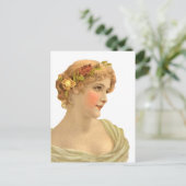 桃とクリーム ポストカード (スタンド正面)