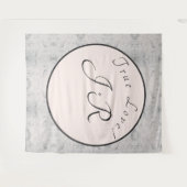 桃とグレーマーリーズタ結婚ペストリー タペストリー (正面(横))