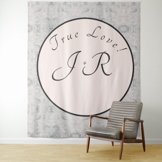 桃とグレーマーリーズタ結婚ペストリー タペストリー (インサイチュ)