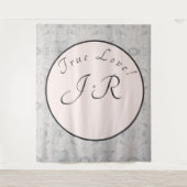 桃とグレーマーリーズタ結婚ペストリー タペストリー (正面)