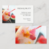 桃とスイカの果汁 名刺 (正面/裏面)