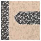桃とターコイズの部族模様 ファブリック (クローズアップ)