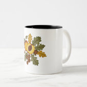 桃とナッツのビンテージマグ ツートーンマグカップ (正面右)