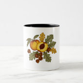 桃とナッツのビンテージマグ ツートーンマグカップ (中央)