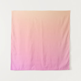 桃とピンクのグラデーション タペストリー