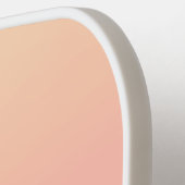 桃とピンクのグラデーション ピックルボールラケット (左詳細)