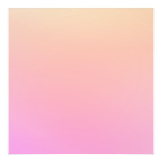 桃とピンクのグラデーション フォトプリント            (正面)