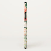 桃とピンクのフェミニン水彩フローラ Case-Mate iPhoneケース (裏面/右)