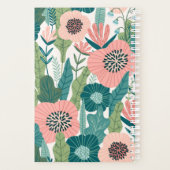 桃とピンクのフローラパーソナライズされた植物 プランナー手帳 (裏面)