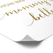 桃とピンクの牡丹の花母の腹の大きさ ポスター (角)