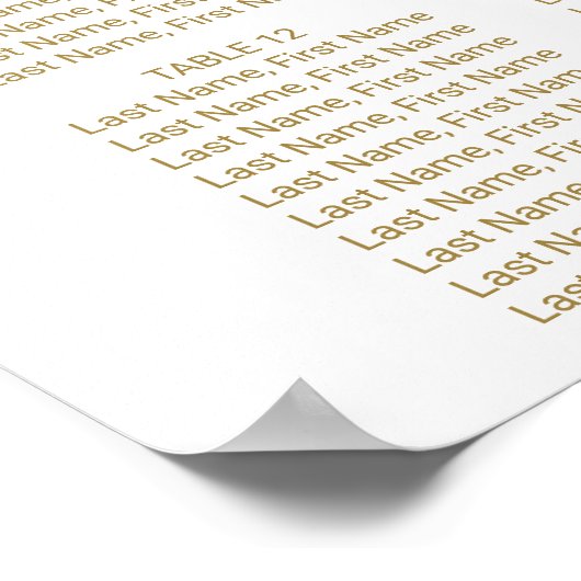 桃とピンクの牡丹結婚の花の座席表 ポスター (角)