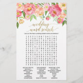 桃とピンクの牡丹"彼は彼女が言った"ゲーム (裏面)