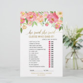 桃とピンクの牡丹"彼は彼女が言った"ゲーム (スタンド正面)