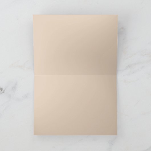 桃とピンクの花をパーソナライズしてくれてありがとう カード (内部)