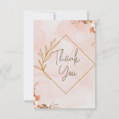 桃とフローラ結婚の サンキューカード (裏面)