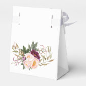 桃とブルゴーニュのフローラ赤ちゃんシャワーありがとう フェイバーボックス (裏面サイド)