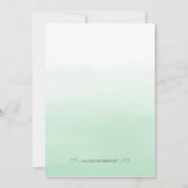 桃とミントのブライダルシャワー招待状 招待状 (裏面)