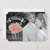 桃とミント菊のメイスンジャー結婚ズ 招待状 (裏面)