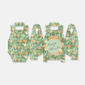 桃とライトグリーンの芍薬とローズのフラワーリング フェイバーボックス (折り畳みなし)