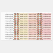 桃と桃の花の名前を追加 ラベル (シート)