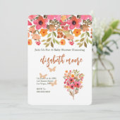 桃と桃色の園花 招待状 (スタンド正面)