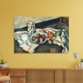 桃と梨の静物生活， 1888-90 キャンバスプリント (インサイチュ (リビング))