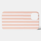 桃と白いキャンディストライプのCase-Mate iPhone cas Case-Mate iPhoneケース (裏面 (横))