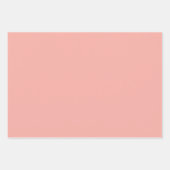 桃と白のアブストラクト ラッピングペーパーシート (正面2)