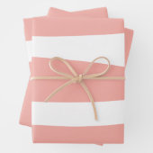 桃と白のアブストラクト ラッピングペーパーシート (インサイチュ)