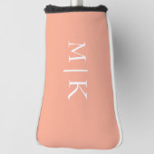 桃と白 | モノグラモダンム ゴルフヘッドカバー (回転90)