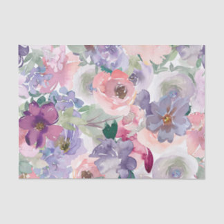 桃と紫の水色の切り離し 薄葉紙